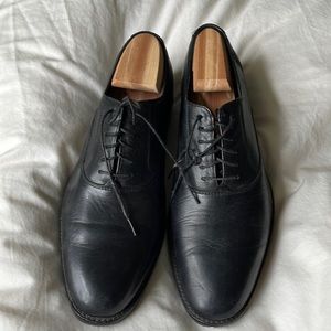 Cole Haan Air Madison Mens C10243 Black Leather Plain Oxford Dress Shoe 9M